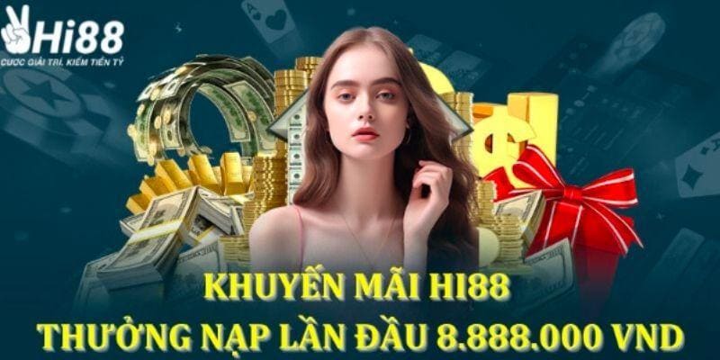 Khuyến Mãi Combo Hi88 4 Chương Trình Cho Tân Binh 3 Thưởng 100% người chơi nạp tiền lần đầu
